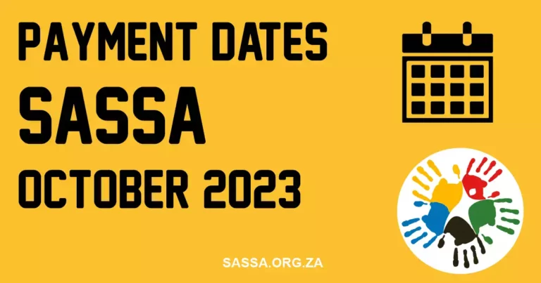 SASSA Payment Dates For December 2023