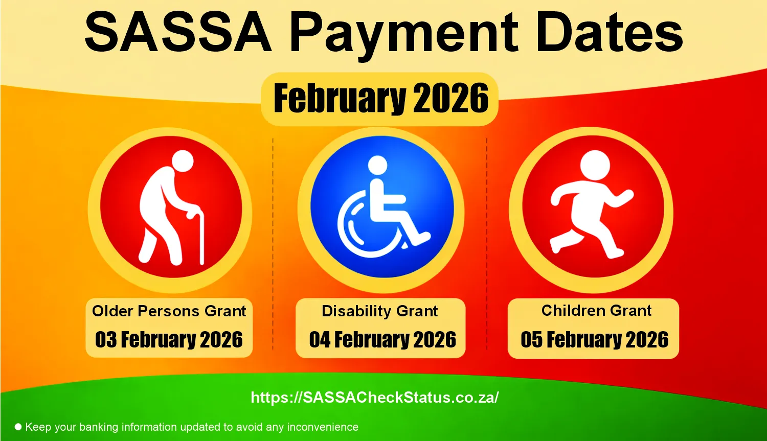 SASSA Payment Dates February 2026
